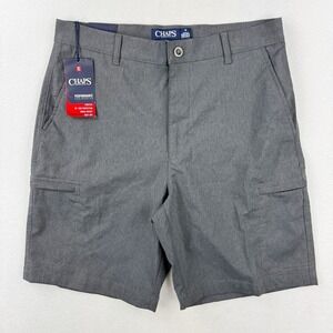 CHAPS Performance Shorts, 9" Inseam Size 32 Mens Gray NEW
